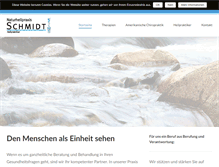Tablet Screenshot of heilpraktikerpraxis-schmidt.de